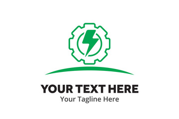 simple electrical logo creative design in flat style with color . electricity logo creative design for identity and business