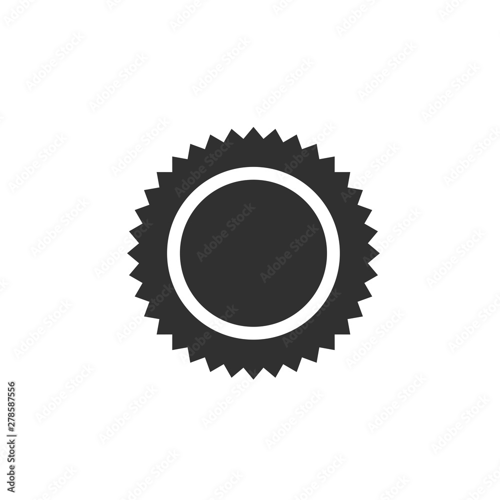 Poster sun icon template color editable. sun symbol vector sign isolated on white background. simple logo v