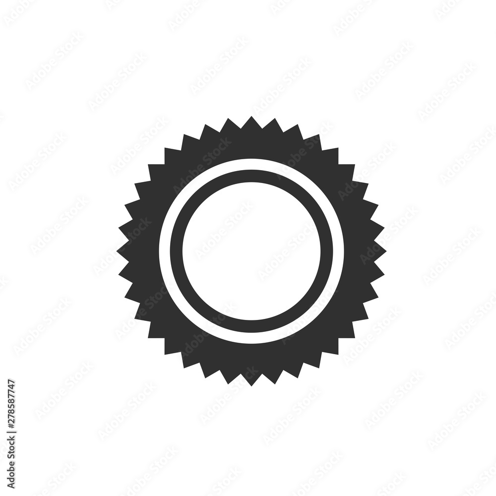 Leinwandbilder sun icon template color editable. sun symbol vector sign isolated on white background. simple logo v