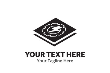 simple electrical logo creative design in flat style with color . electricity logo creative design for identity and business