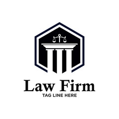 Law Firm Logo Stock Vector 