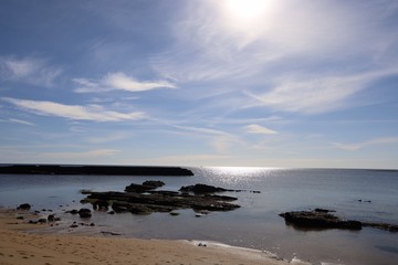 sunset on beach