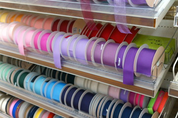 Handmade work material shop Colorful ribbon