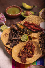 Tacos de Mexico, tacos carne asada, tacos de arrachera, tacos de al pastor, cultura mexicana