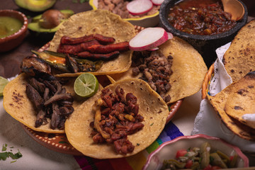 Tacos de Mexico, tacos carne asada, tacos de arrachera, tacos de al pastor, cultura mexicana