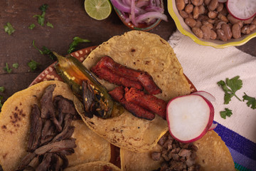 Tacos de Mexico, tacos carne asada, tacos de arrachera, tacos de al pastor, cultura mexicana