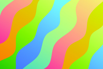 Colorful background with curved lines. Pattern design for banner, poster, flyer, card, cover, brochure