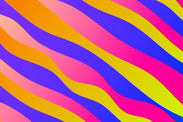 Obraz premium Colorful background with curved lines. Pattern design for banner, poster, flyer, card, cover, brochure