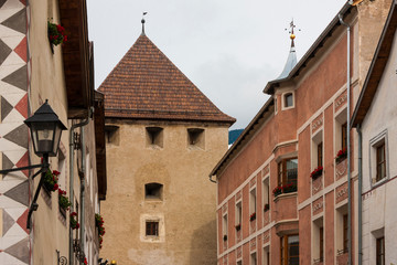 The village of Glorenza in Venosta valley