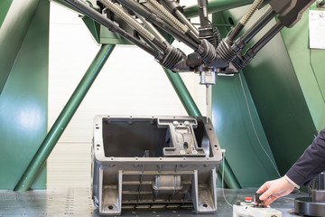 measuring machine at the factory