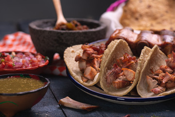 Tacos de Carnitas Mexicanos, cultura mexicana