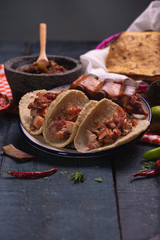 Tacos de Carnitas Mexicanos, cultura mexicana