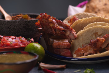 Tacos de Carnitas Mexicanos, cultura mexicana