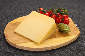Hard parmesan cheese piece