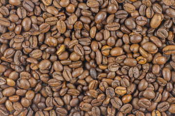 Texture of roasted ready to drink coffee closeup.