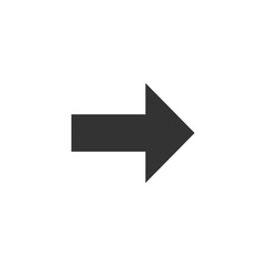 Arrow, forward icon. Vector illustration, flat design.
