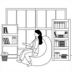 Businesswoman avatar cartoon design vector illustrator