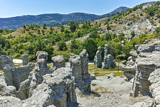 Rock formation The Stone Dolls of Kuklica, Republic of Macedonia
