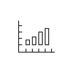 Statistics chart outline icon. Element of finance illustration icon. signs, symbols can be used for web, logo, mobile app, UI, UX