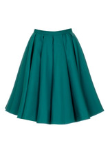 Green skirt isolated on white