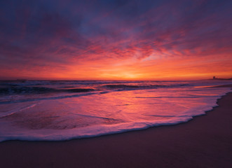 Fototapeta na wymiar Cape Town beach sunset