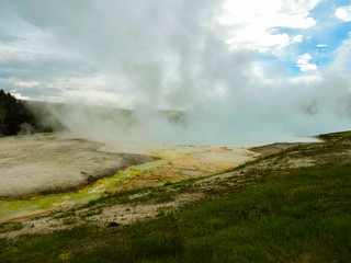 Geothermal Hot Spring in Yellowstone National Park 
