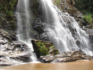 Obraz premium waterfall in forest