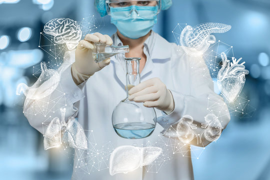 The laboratory conducts research .