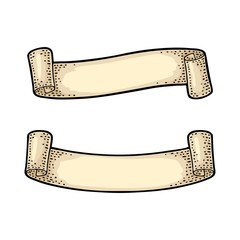 Set of ribbons isolated on white background. Vector