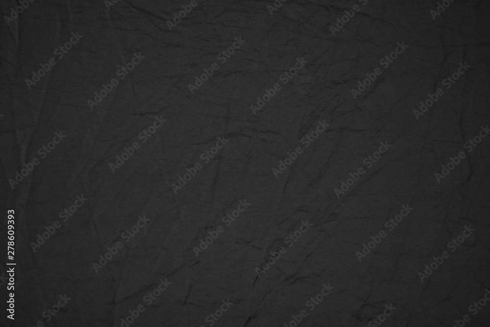 Poster Black canvas fabric texture background use us design backdrop or overlay design