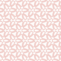 Seamless vector pink ornament. Modern background. Geometric modern pattern