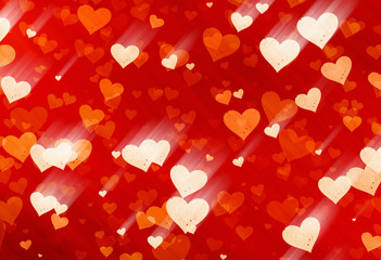 many painted red small speckle hearts backgrounds