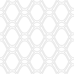 Seamless vector silver ornament. Modern background. Geometric modern pattern