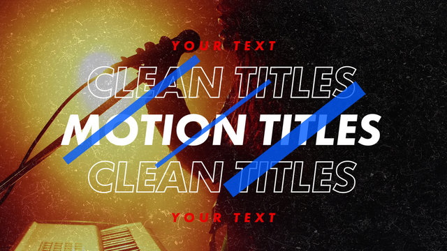 Clean Motion Titles