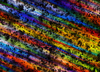 many painted multicolored stars backgrounds