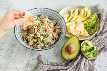 Smoked Salmon Tartare with Dill