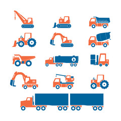 Icon Set, heavy duty machines	