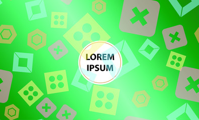 Colorful geometric background. Vector EPS10 gradient. Simple shapes, minimal style. 