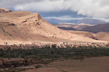Fototapeta na wymiar Morocco, Atlas mountains, Ait-Ben-Haddou