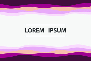 Obraz premium Colorful background with curved lines. Pattern design for banner, poster, flyer, card, cover, brochure