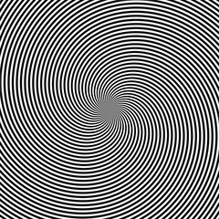 Psychedelic hypno hypnotic black and white circular wheel abstract psycho image - obrazy, fototapety, plakaty
