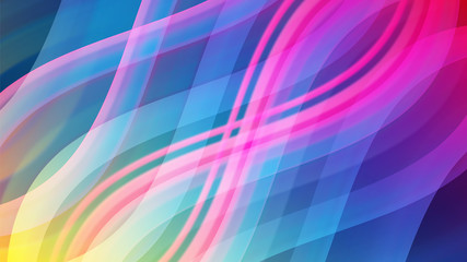 Abstract colorful background with waves. Vector illustration