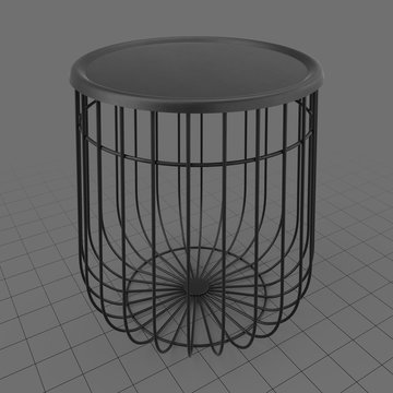 Wire end table