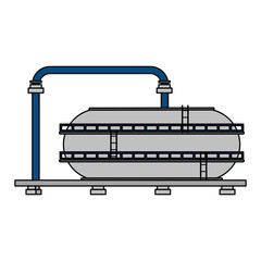 oil refinery gas factory cartoon