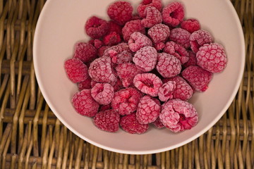 Frozen Raspberries Bowl