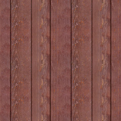 Fototapeta premium Seamless photo pattern of red wooden planks fence.