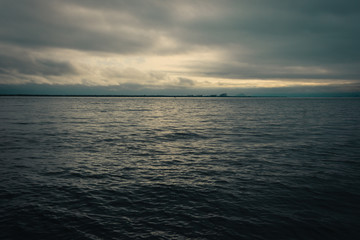sunset over the sea