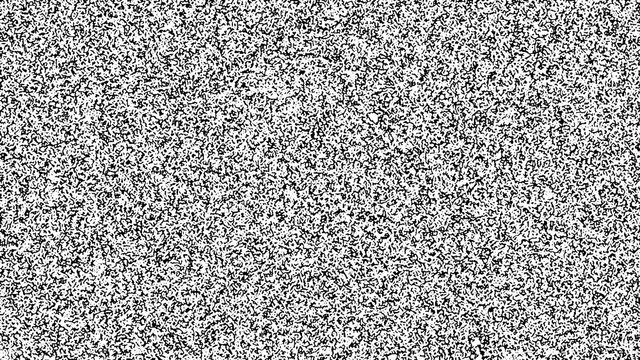 White noise texture. Static interference grunge vector background. TV screen no signal.