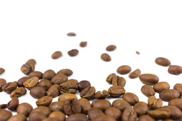 coffee beans isolated on white background