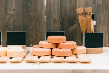 Nature homemade soap for conscious shopping in the zero waste shop